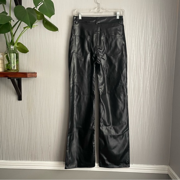 Fashion Nova seraphine black faux leather pant women’s size small - Picture 8 of 11